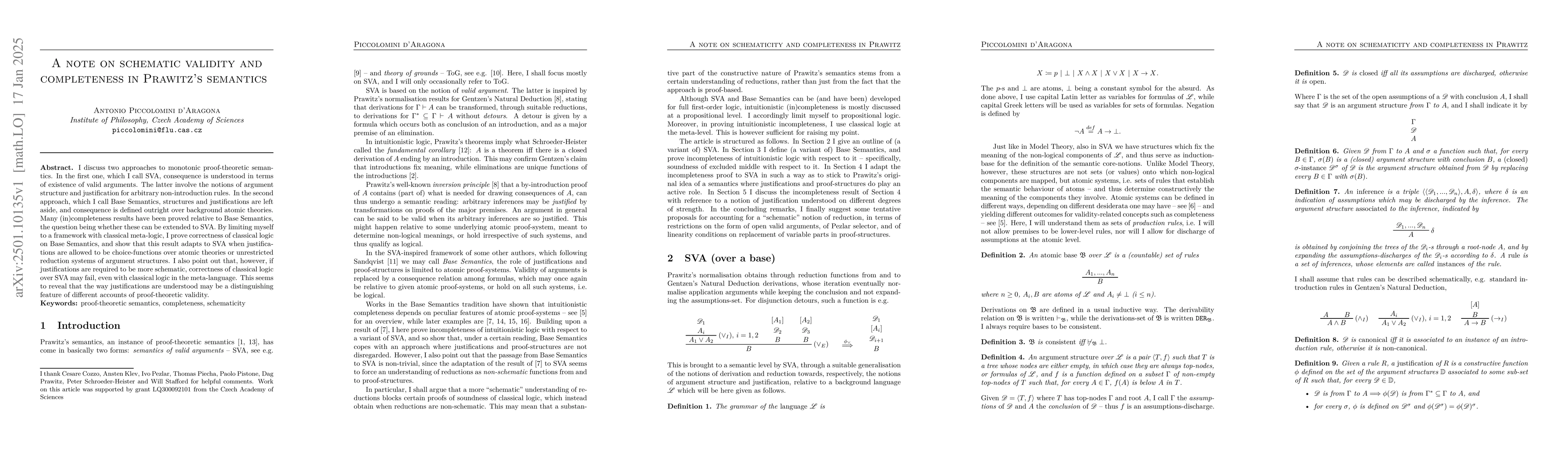 Thumbnail for A note on schematic validity and completeness in Prawitz's semantics
