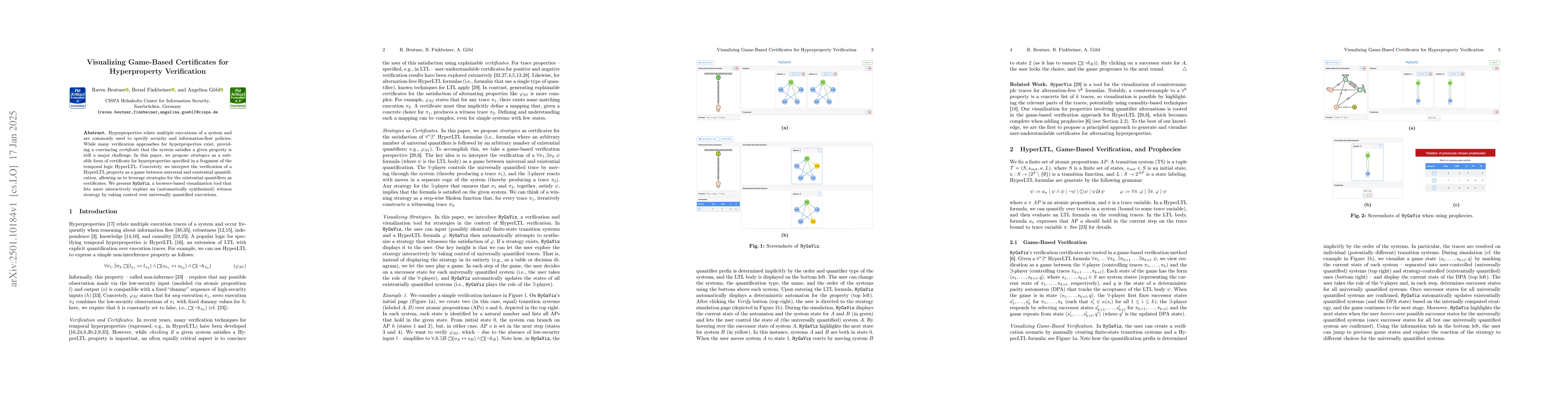 Thumbnail for Visualizing Game-Based Certificates for Hyperproperty Verification