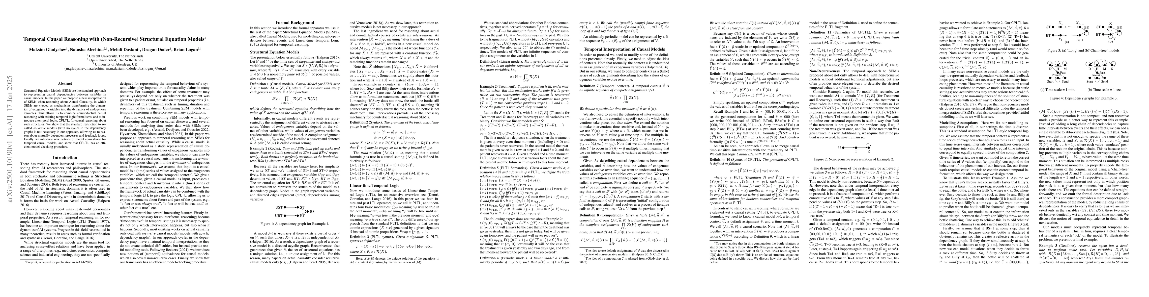 Thumbnail for Temporal Causal Reasoning with (Non-Recursive) Structural Equation
  Models