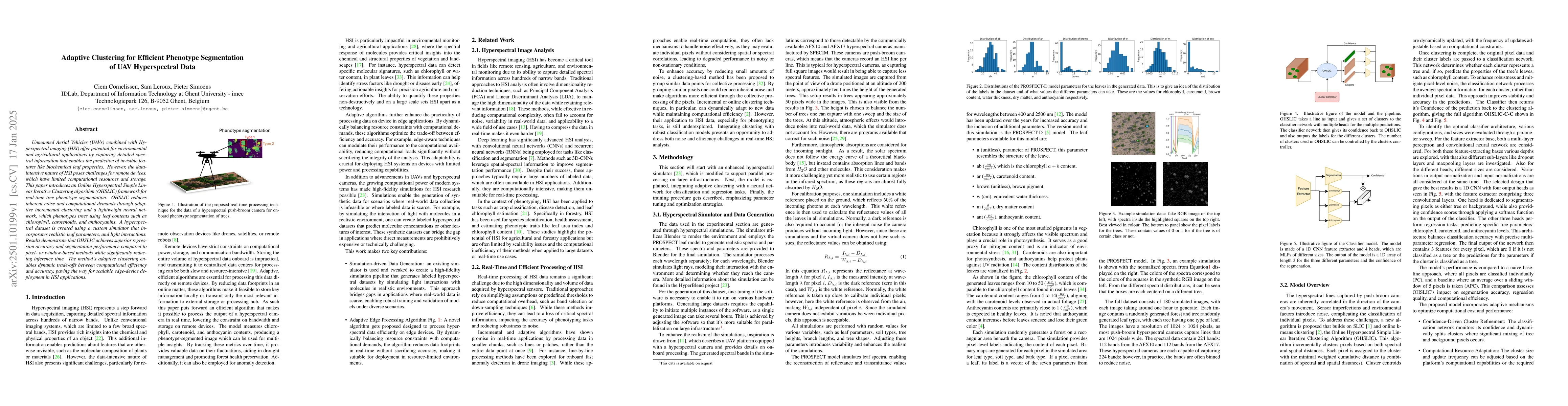 Thumbnail for Adaptive Clustering for Efficient Phenotype Segmentation of UAV
  Hyperspectral Data