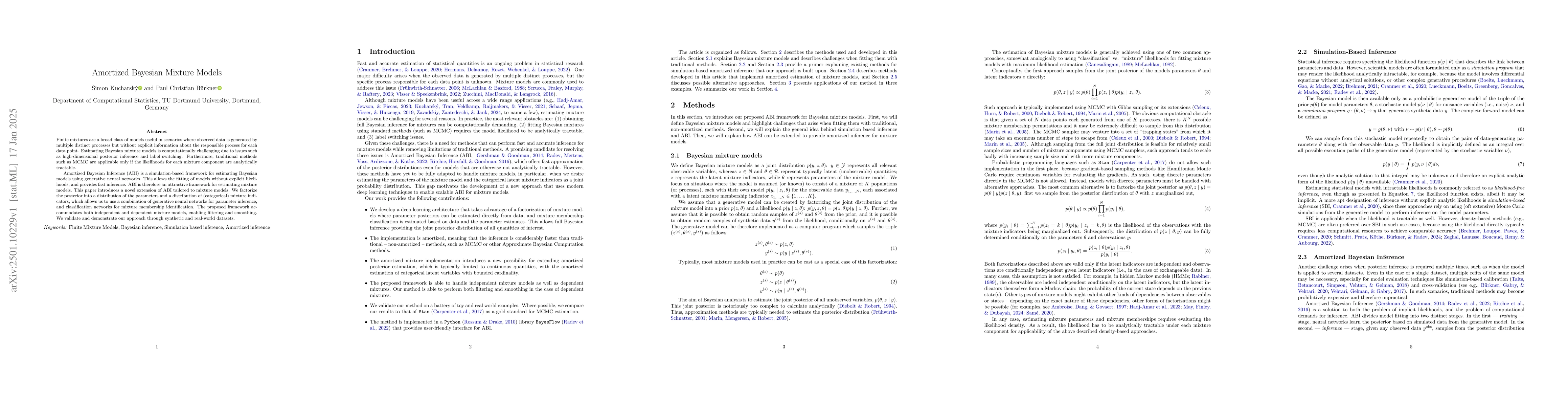 Thumbnail for Amortized Bayesian Mixture Models