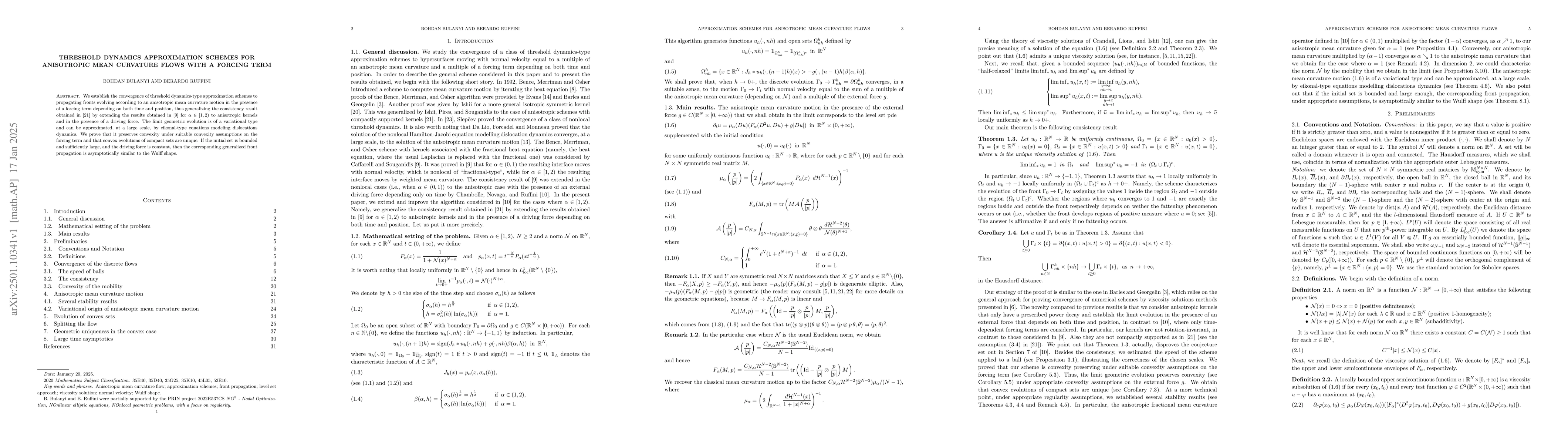 Thumbnail for Threshold dynamics approximation schemes for anisotropic mean curvature
  flows with a forcing term
