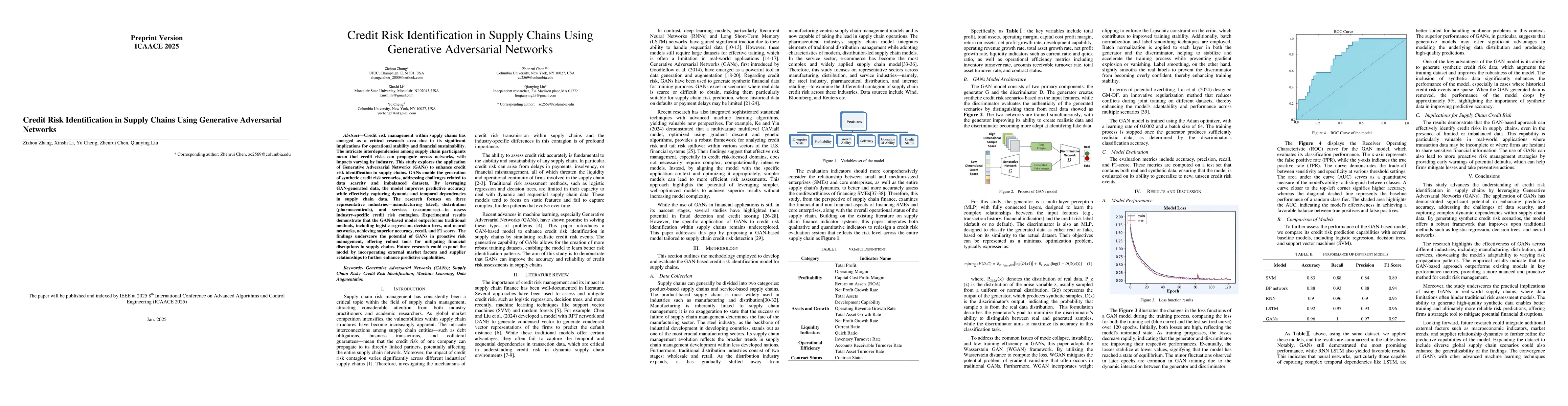 Thumbnail for Credit Risk Identification in Supply Chains Using Generative Adversarial
  Networks