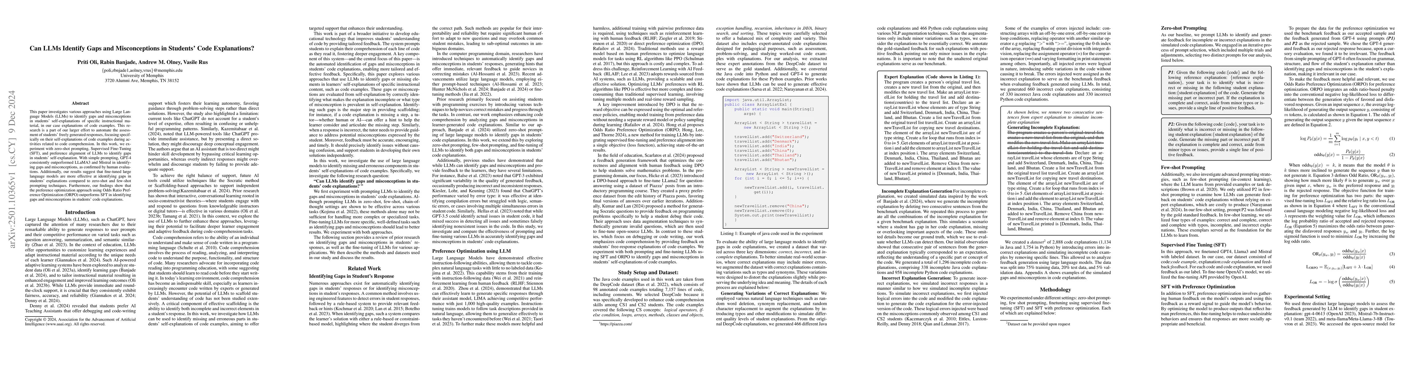 Thumbnail for Can LLMs Identify Gaps and Misconceptions in Students' Code
  Explanations?