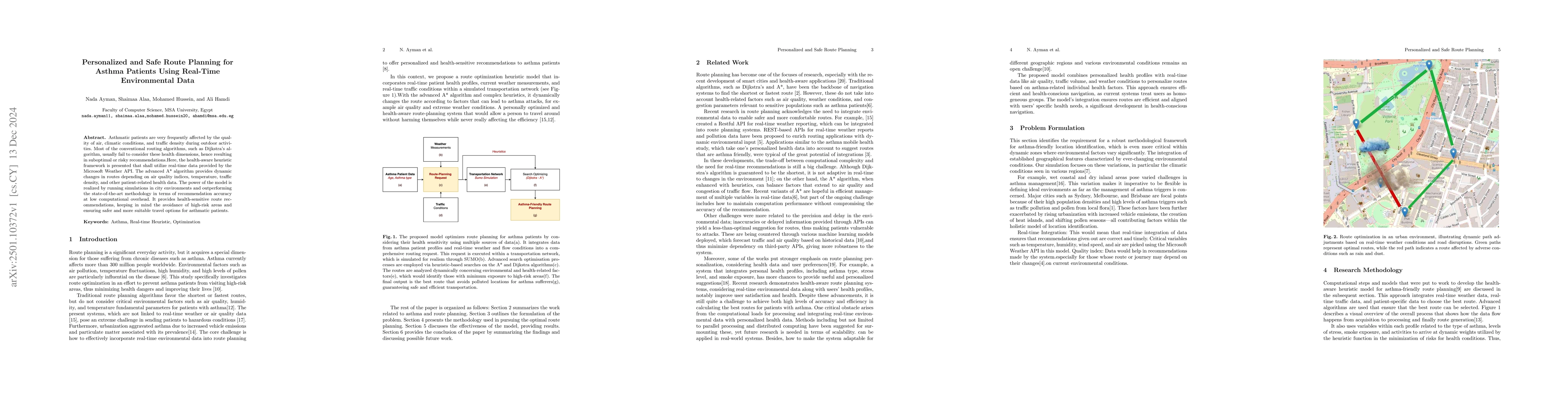 Thumbnail for Personalized and Safe Route Planning for Asthma Patients Using Real-Time
  Environmental Data