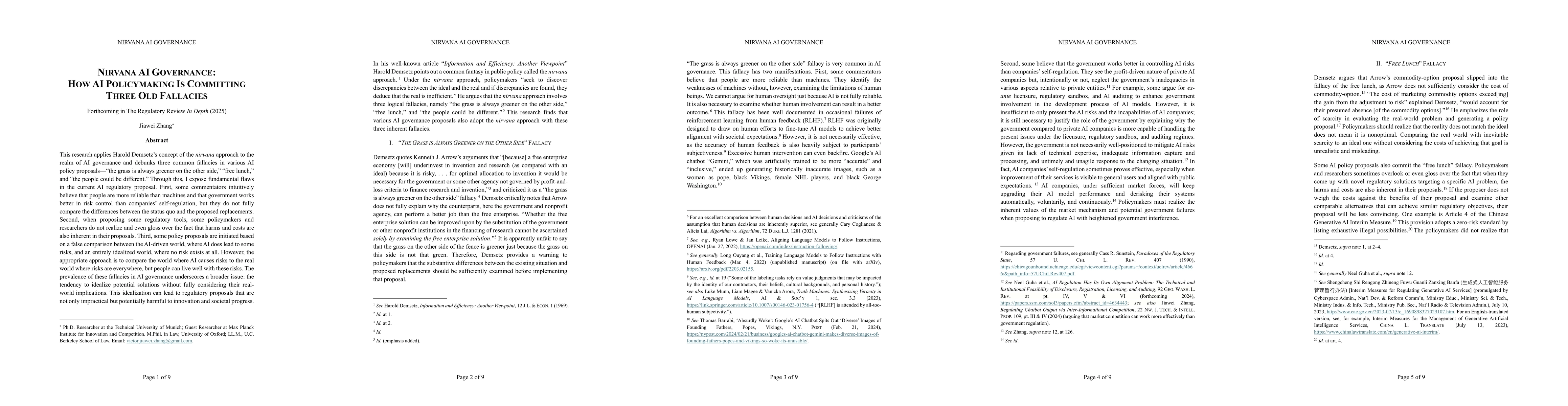 Thumbnail for Nirvana AI Governance: How AI Policymaking Is Committing Three Old
  Fallacies