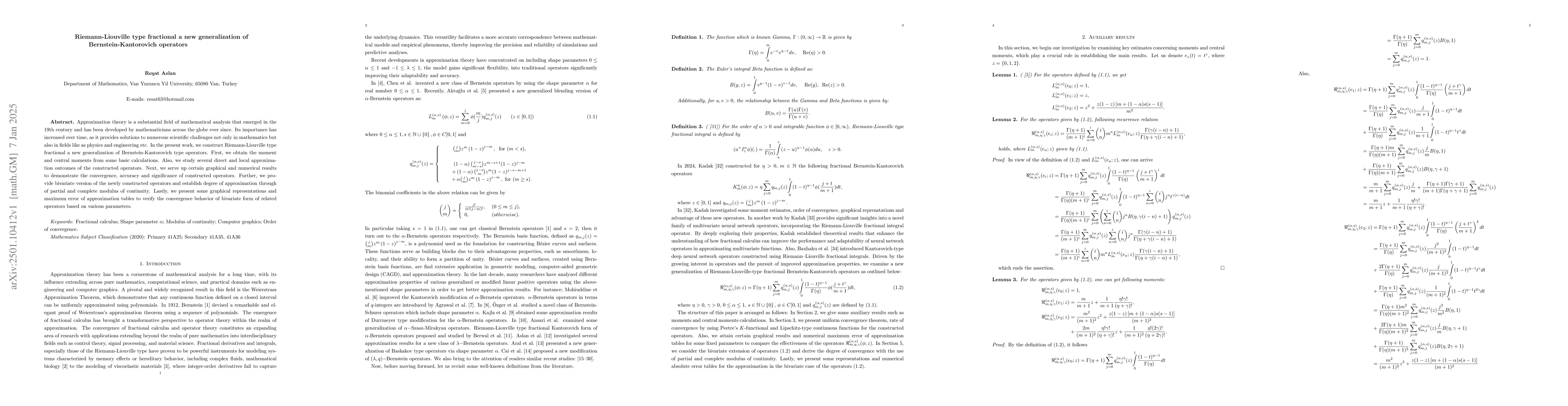 Thumbnail for Riemann-Liouville type fractional a new generalization of
  Bernstein-Kantorovich operators