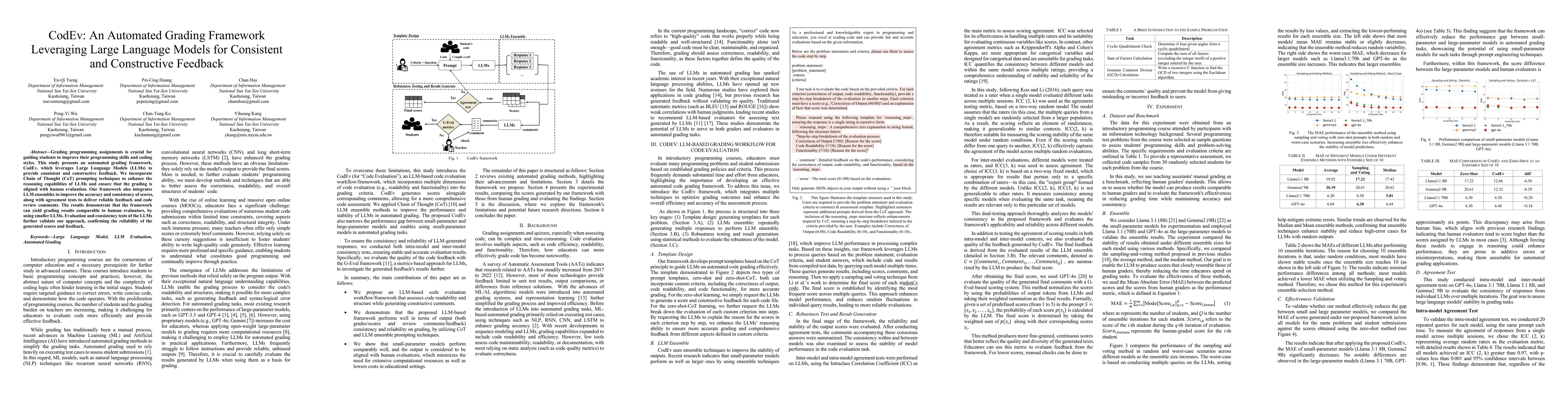 Thumbnail for CodEv: An Automated Grading Framework Leveraging Large Language Models
  for Consistent and Constructive Feedback