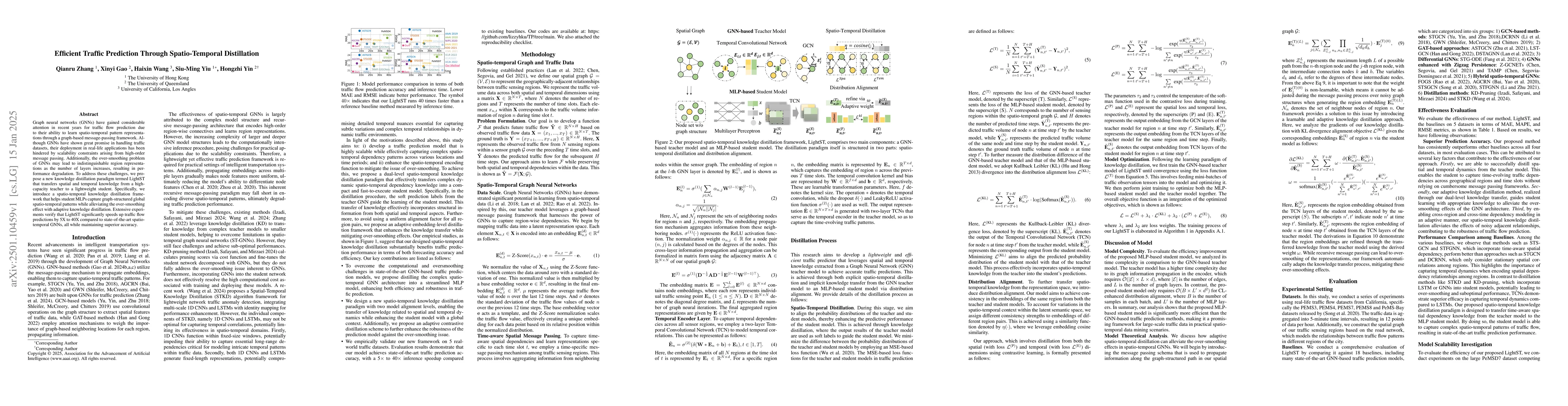 Thumbnail for Efficient Traffic Prediction Through Spatio-Temporal Distillation