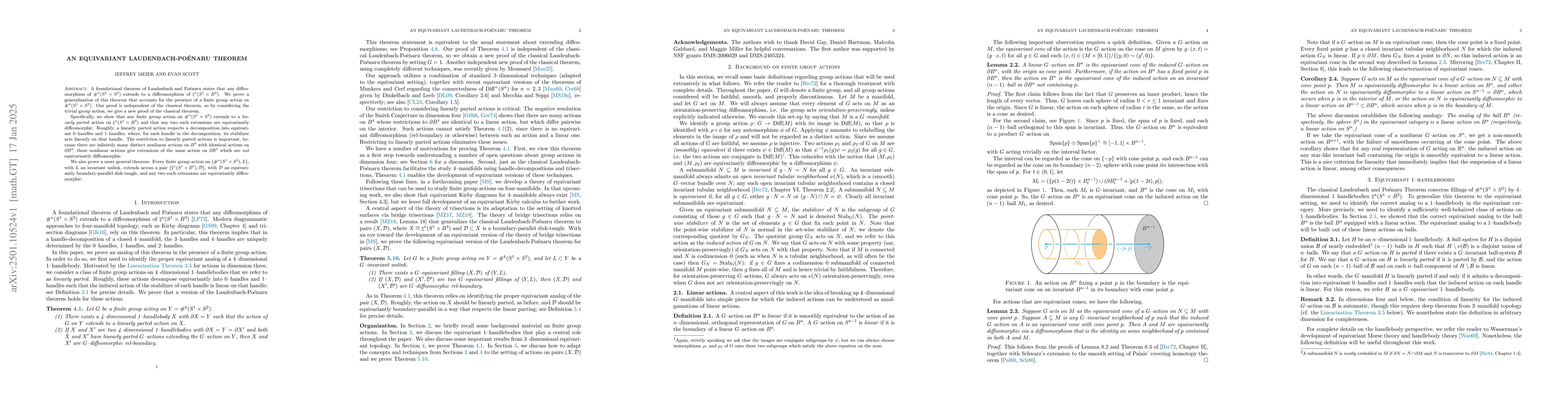 Thumbnail for An equivariant Laudenbach-Poénaru theorem