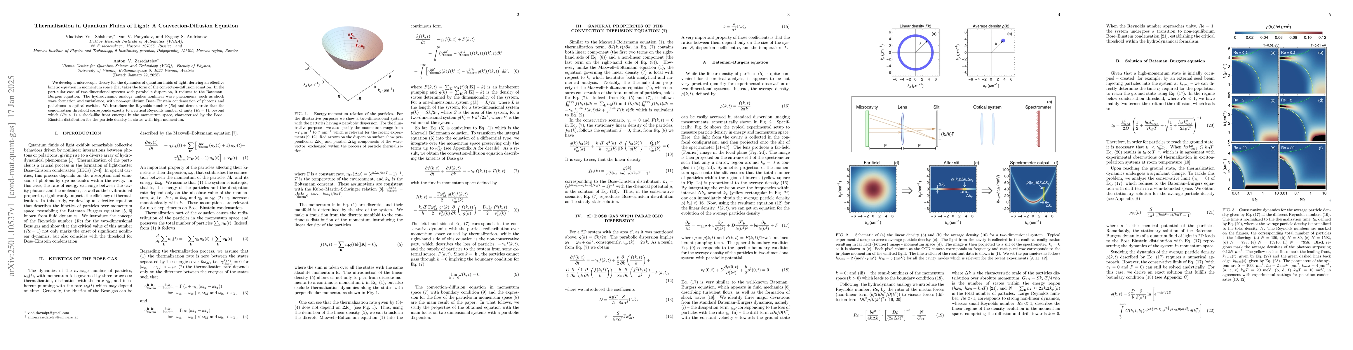 Thumbnail for Thermalization in Quantum Fluids of Light: A Convection-Diffusion
  Equation