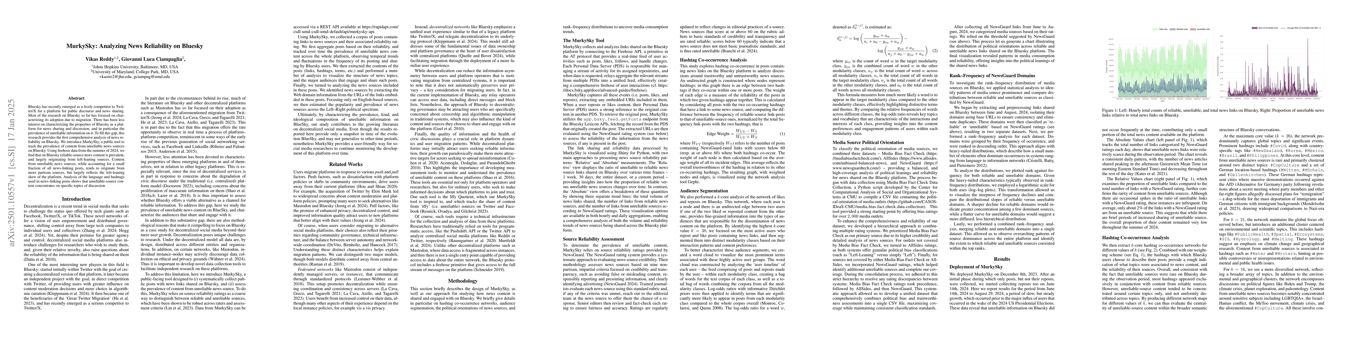 Thumbnail for MurkySky: Analyzing News Reliability on Bluesky
