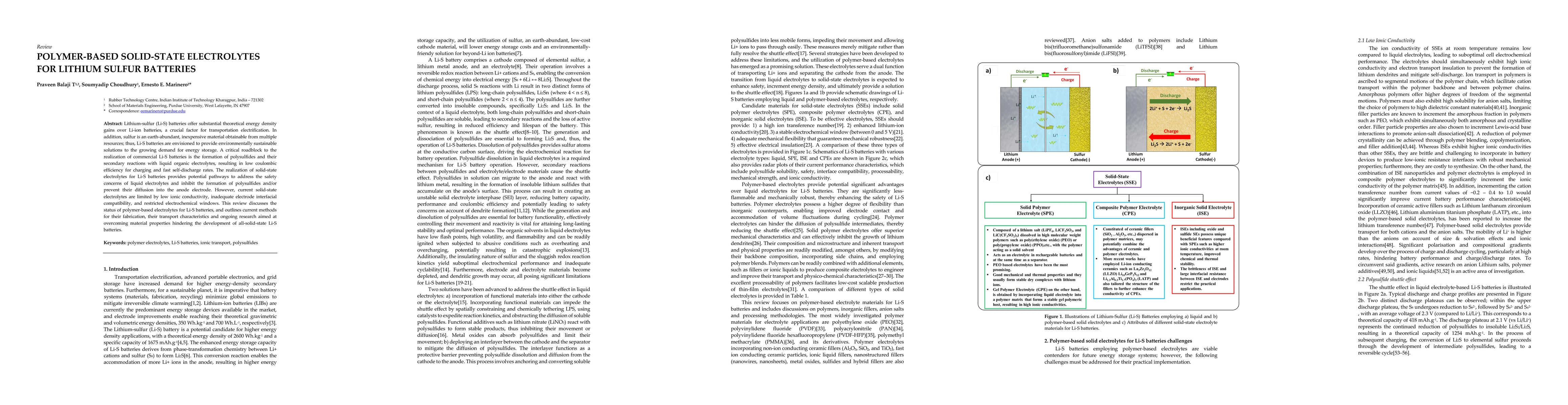 Thumbnail for Polymer-based solid-state electrolytes for lithium sulfur batteries