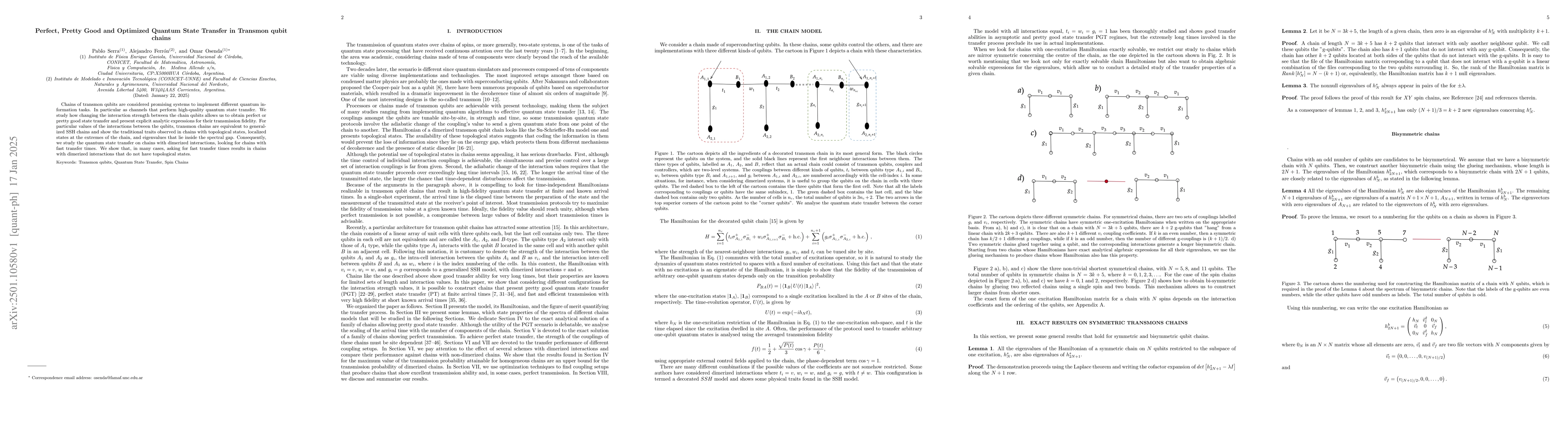 Thumbnail for Perfect, Pretty Good and Optimized Quantum State Transfer in Transmon
  qubit chains