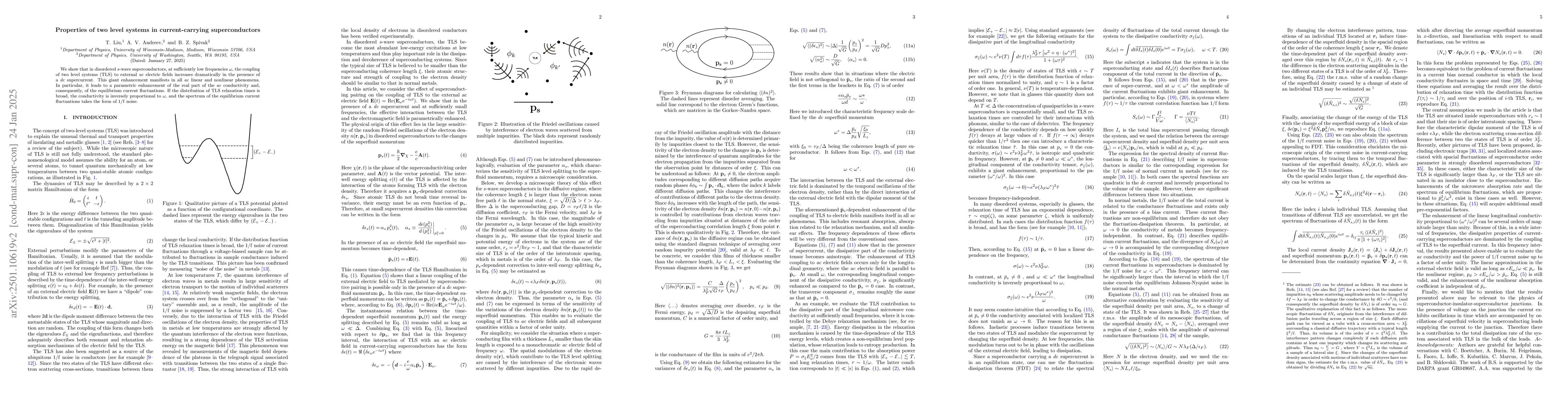 Thumbnail for Properties of two level systems in current-carrying superconductors