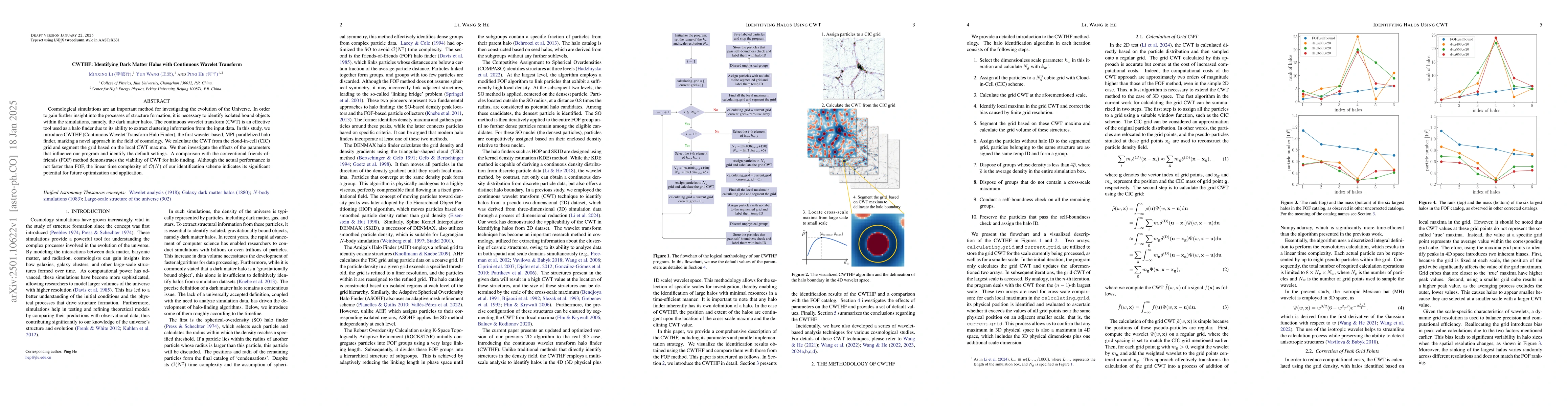 Thumbnail for CWTHF: Identifying Dark Matter Halos with Continuous Wavelet Transform
