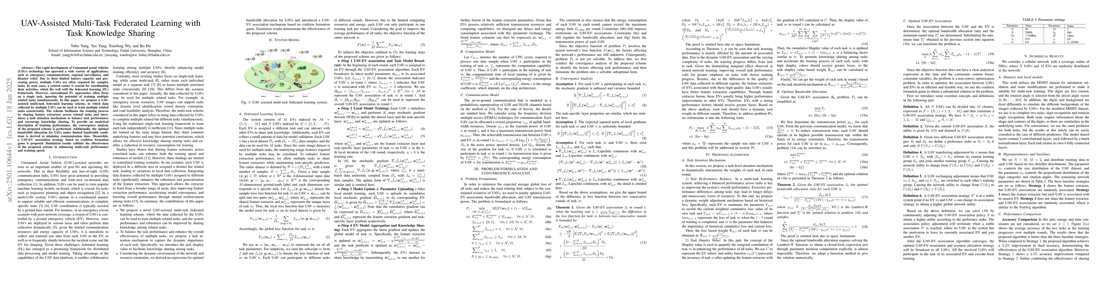 Thumbnail for UAV-Assisted Multi-Task Federated Learning with Task Knowledge Sharing