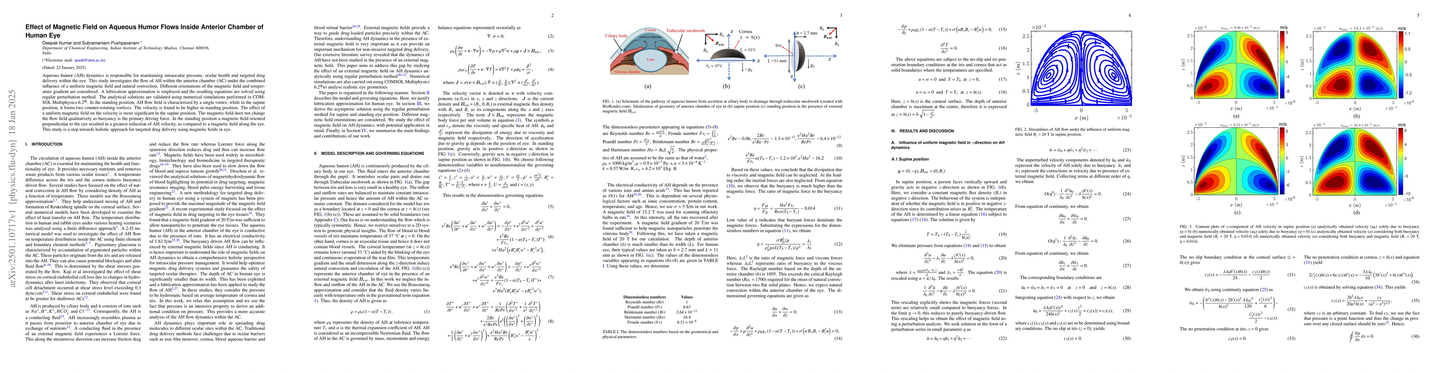 Thumbnail for Effect of Magnetic Field on Aqueous Humor Flows Inside Anterior Chamber
  of Human Eye