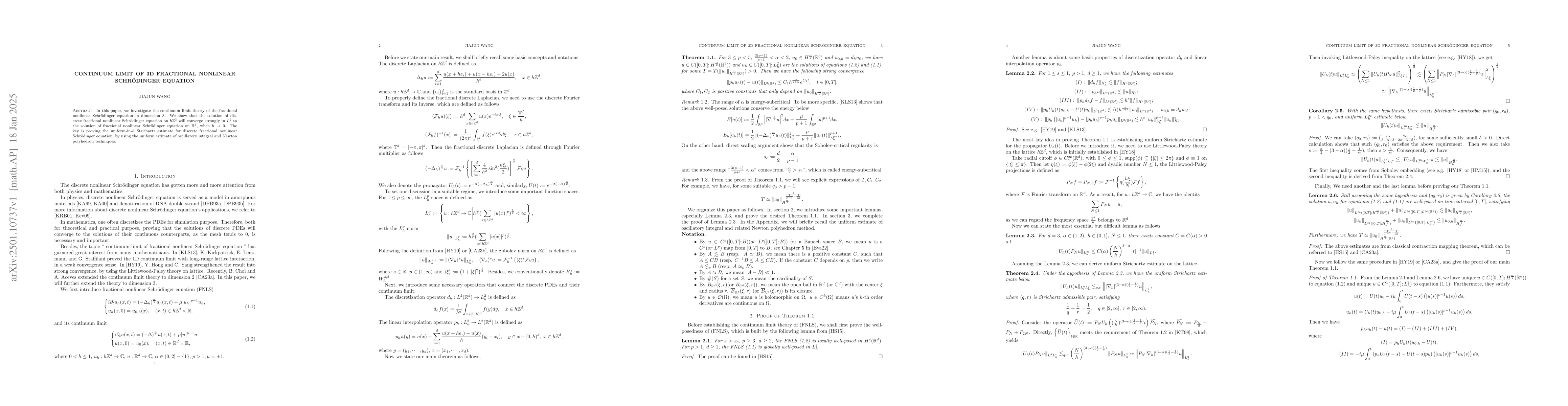 Thumbnail for Continuum limit of 3D fractional nonlinear Schrödinger equation