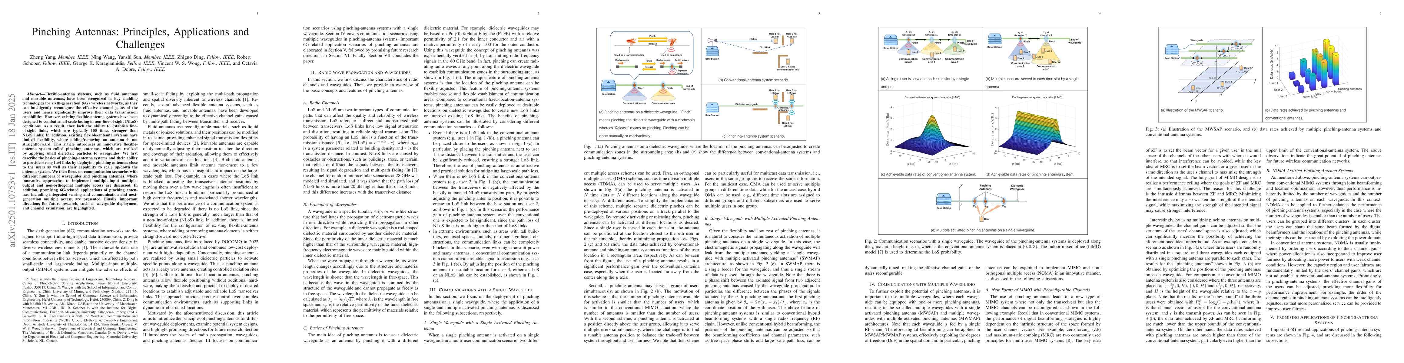 Thumbnail for Pinching Antennas: Principles, Applications and Challenges