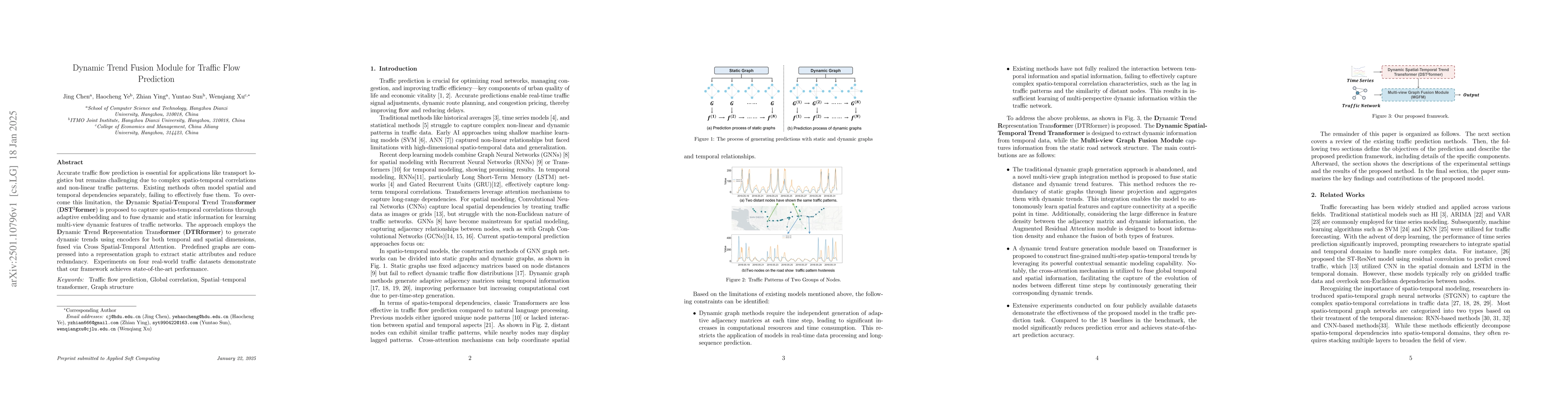 Thumbnail for Dynamic Trend Fusion Module for Traffic Flow Prediction