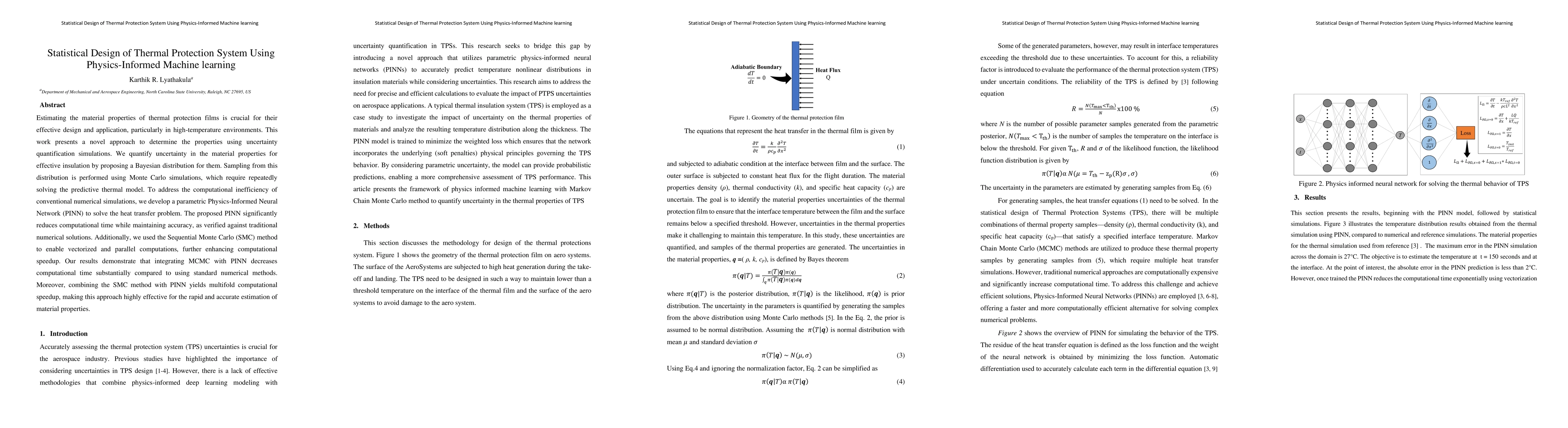 Thumbnail for Statistical Design of Thermal Protection System Using Physics-Informed
  Machine learning