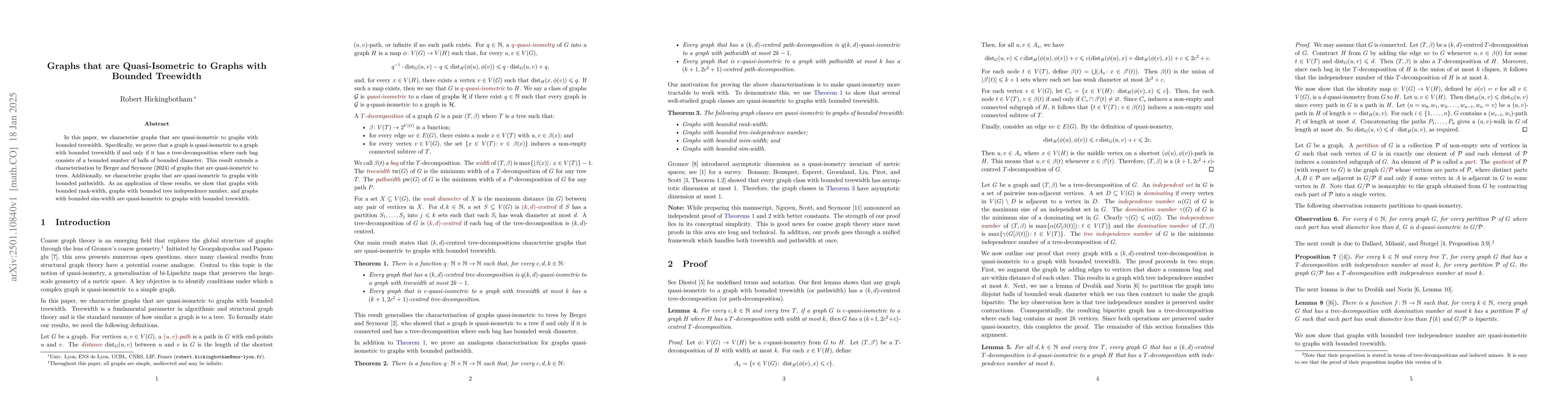 Thumbnail for Graphs quasi-isometric to graphs with bounded treewidth
