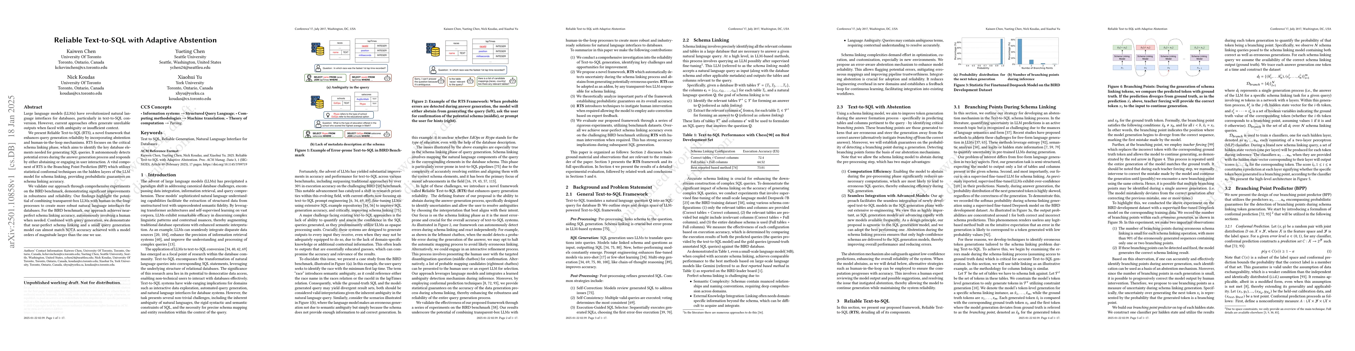 Thumbnail for Reliable Text-to-SQL with Adaptive Abstention