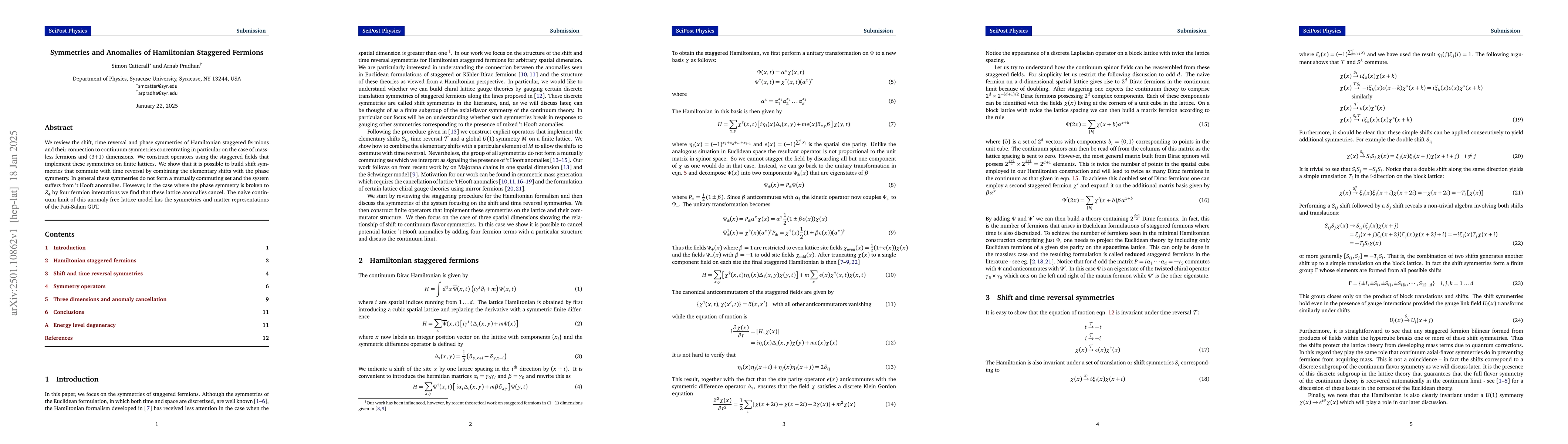 Thumbnail for Symmetries and Anomalies of Hamiltonian Staggered Fermions