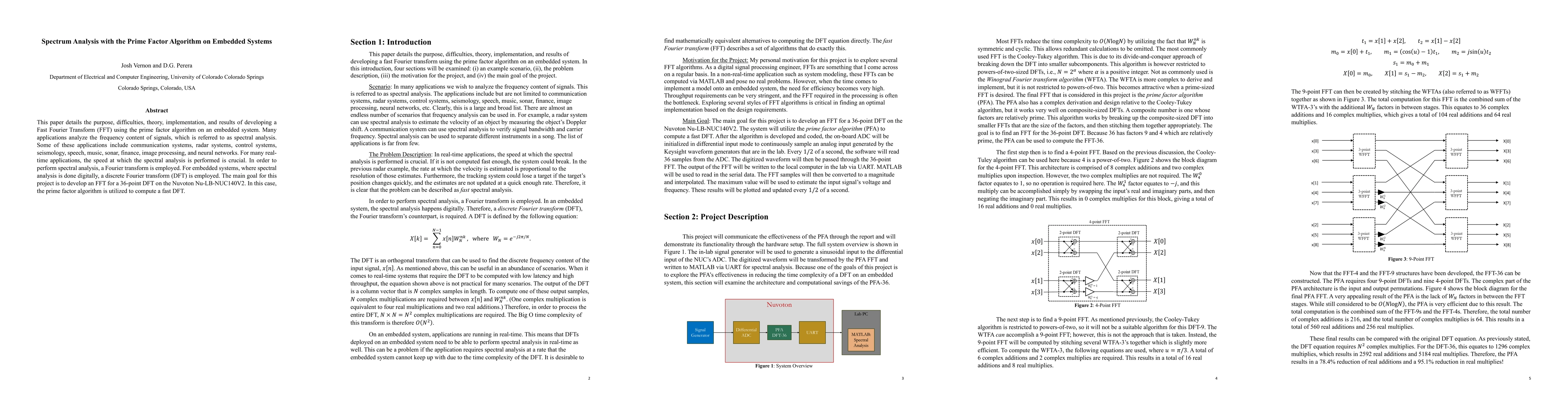 Thumbnail for Spectrum Analysis with the Prime Factor Algorithm on Embedded Systems