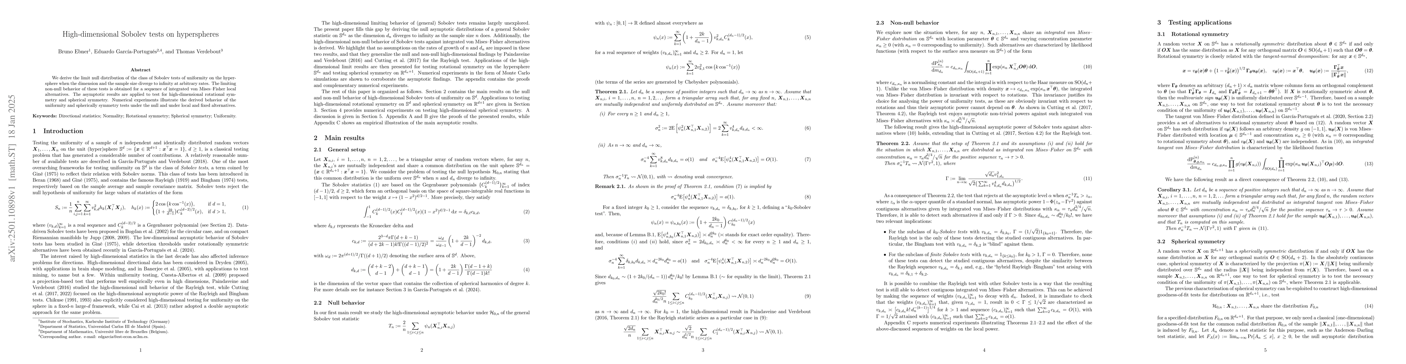 Thumbnail for High-dimensional Sobolev tests on hyperspheres