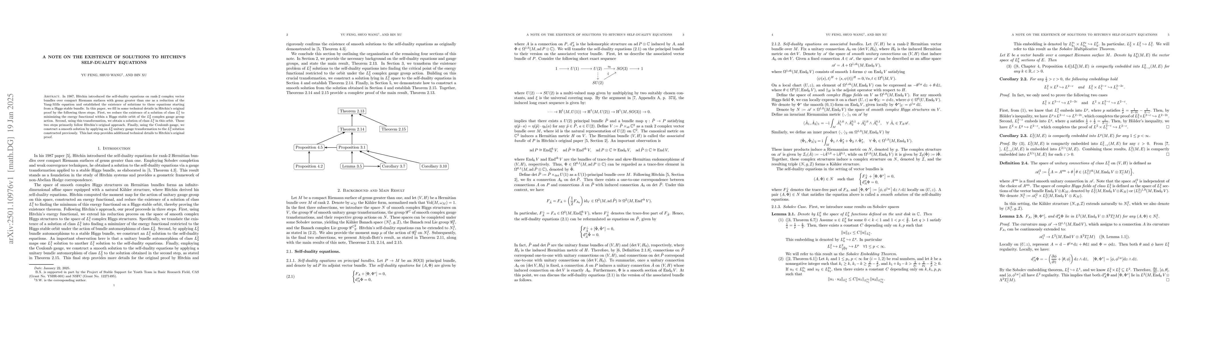 Thumbnail for A note On the existence of solutions to Hitchin's self-duality equations