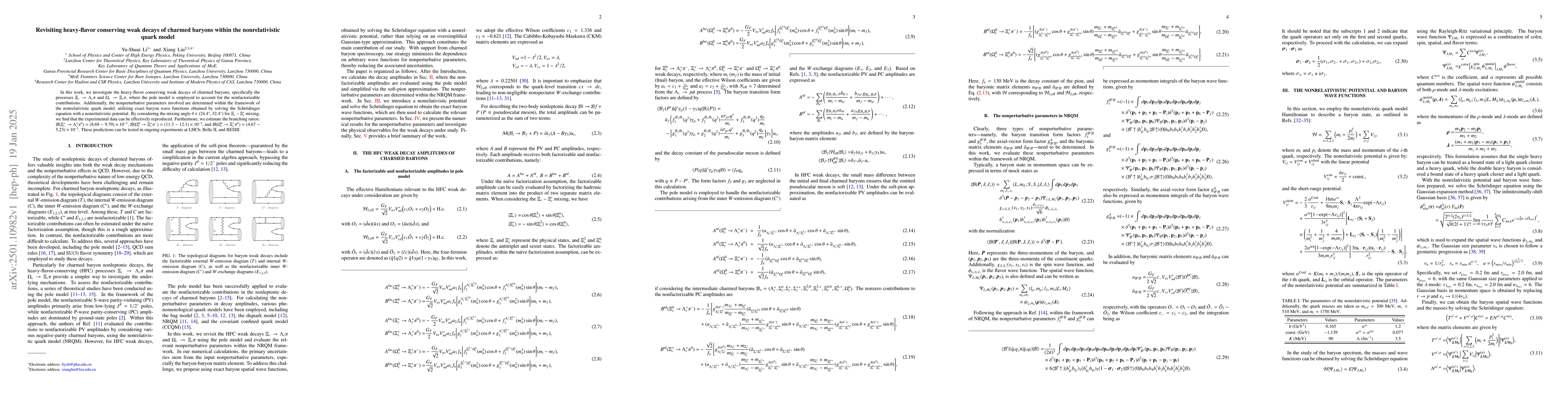 Thumbnail for Revisiting heavy-flavor conserving weak decays of charmed baryons within
  the nonrelativistic quark model