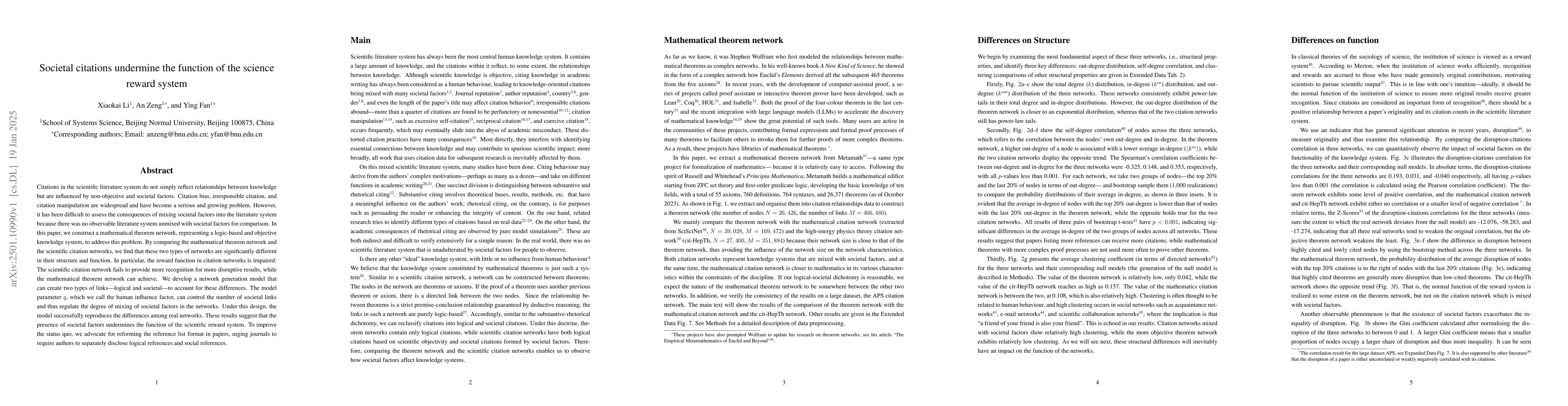 Thumbnail for Societal citations undermine the function of the science reward system