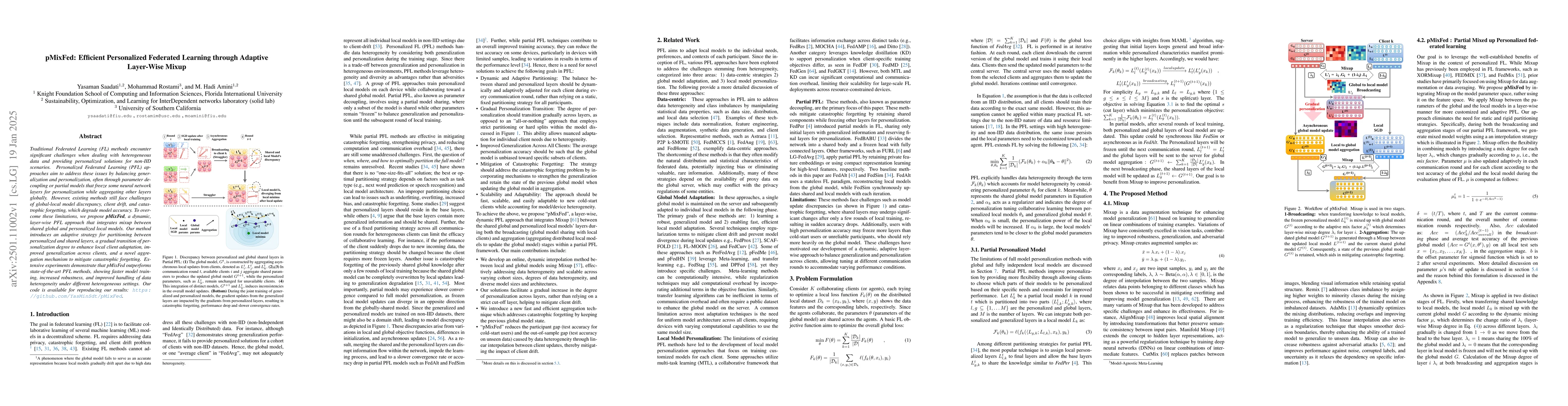 Thumbnail for pMixFed: Efficient Personalized Federated Learning through Adaptive
  Layer-Wise Mixup