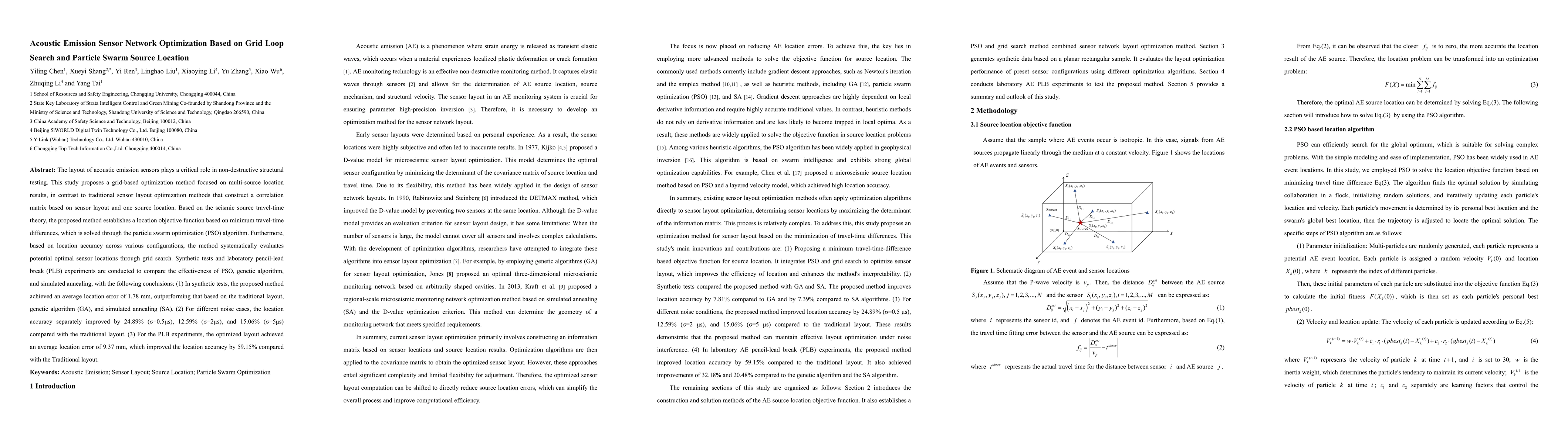 Thumbnail for Acoustic Emission Sensor Network Optimization Based on Grid Loop Search
  and Particle Swarm Source Location