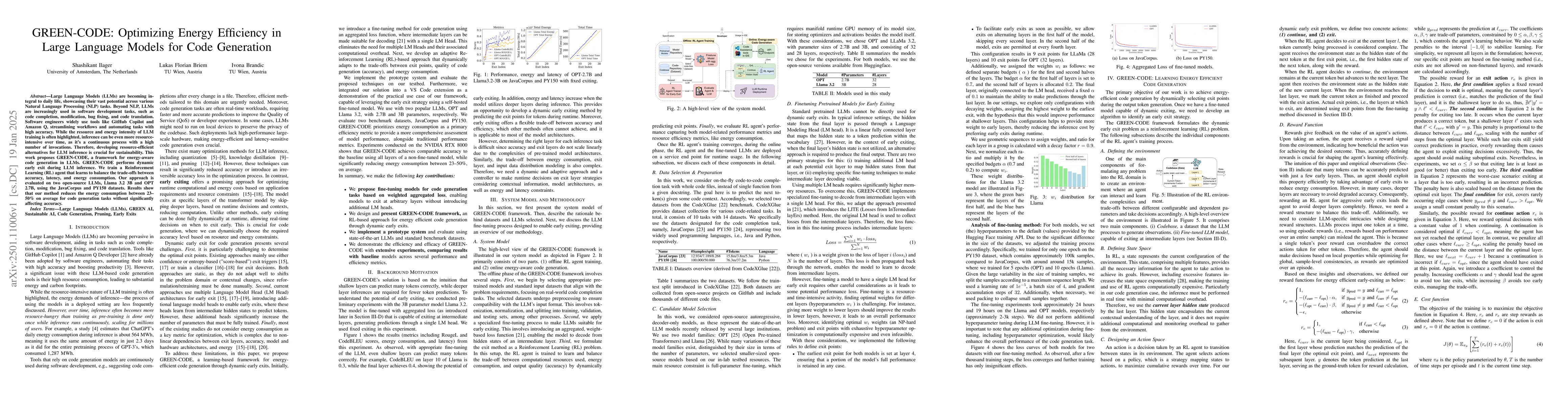 Thumbnail for GREEN-CODE: Optimizing Energy Efficiency in Large Language Models for
  Code Generation