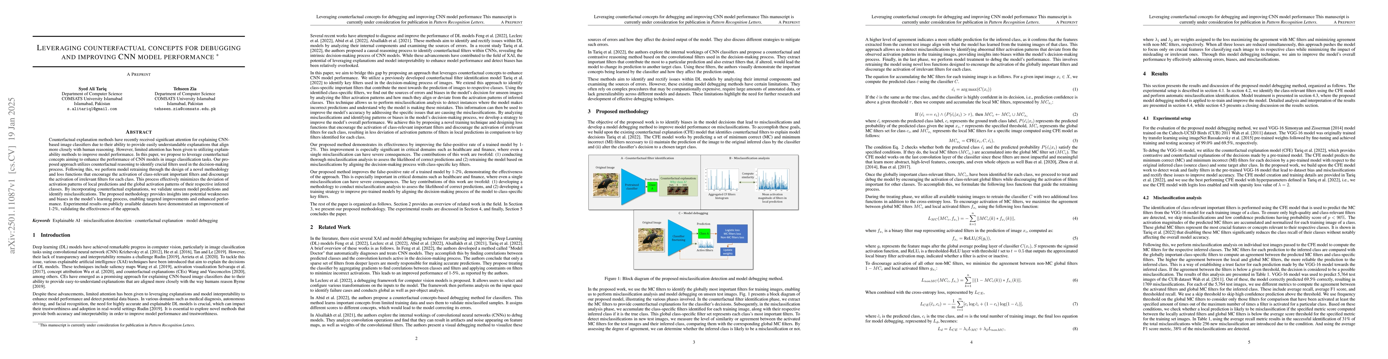 Thumbnail for Leveraging counterfactual concepts for debugging and improving CNN model
  performance