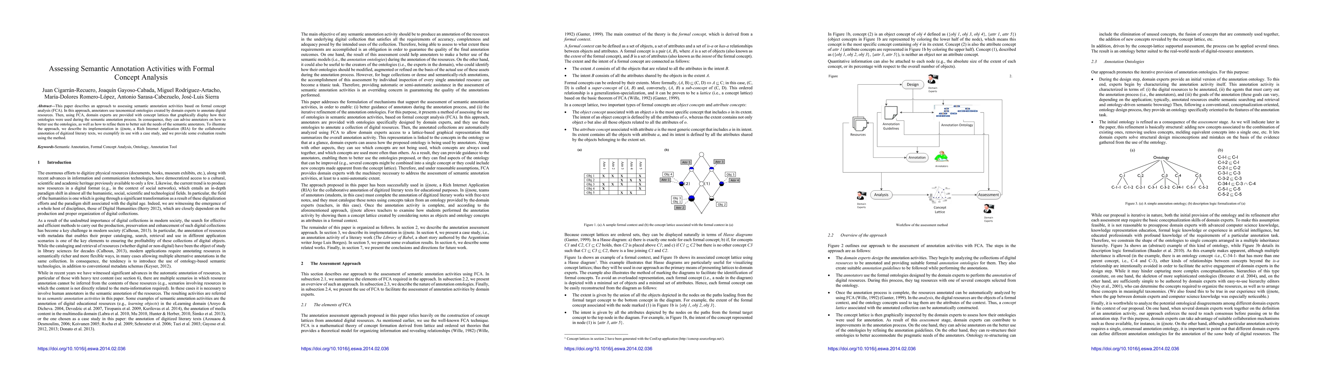 Thumbnail for Assessing Semantic Annotation Activities with Formal Concept Analysis