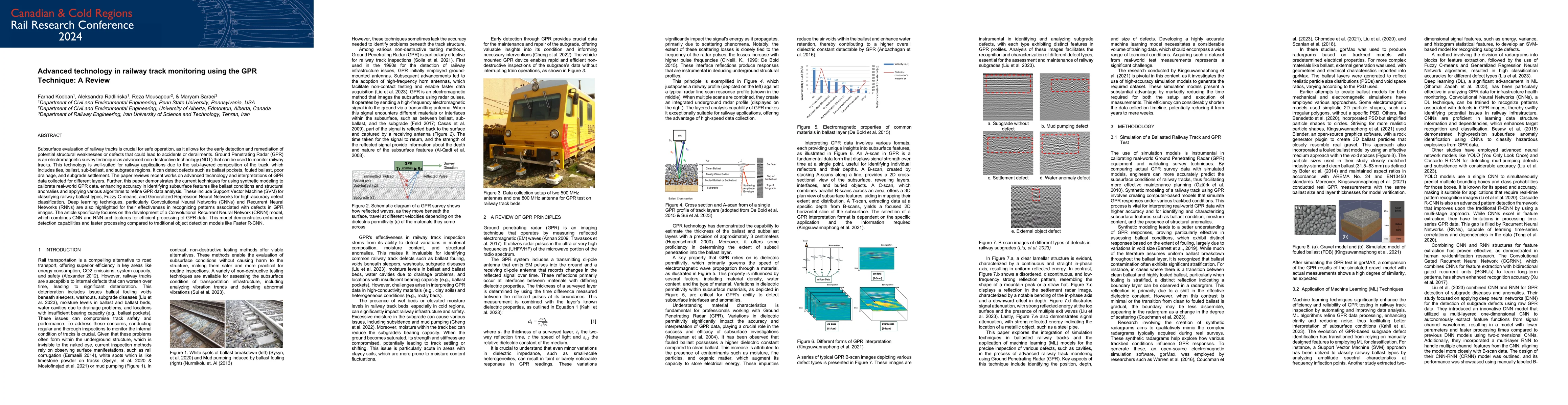 Thumbnail for Advanced technology in railway track monitoring using the GPR Technique:
  A Review