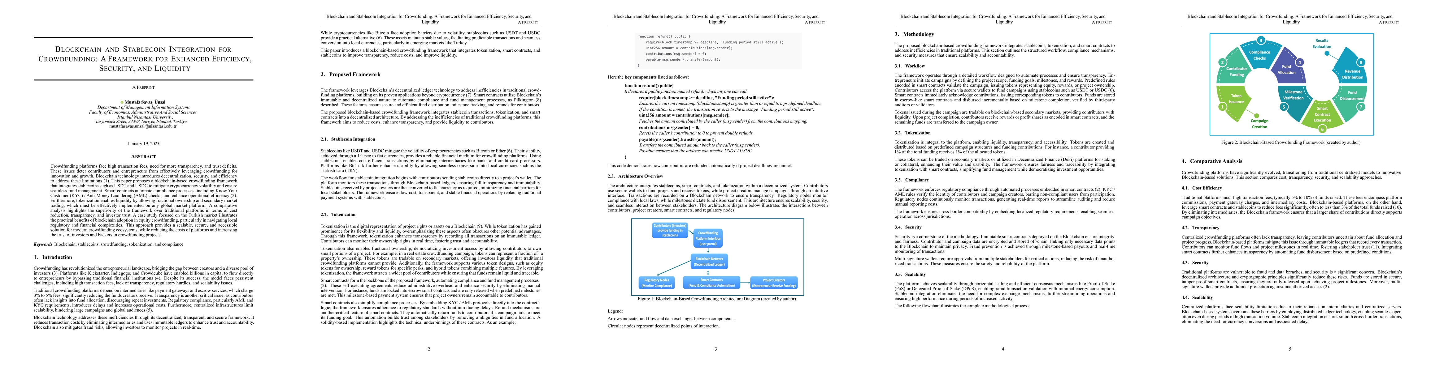 Thumbnail for Blockchain and Stablecoin Integration for Crowdfunding: A framework for
  enhanced efficiency, security, and liquidity