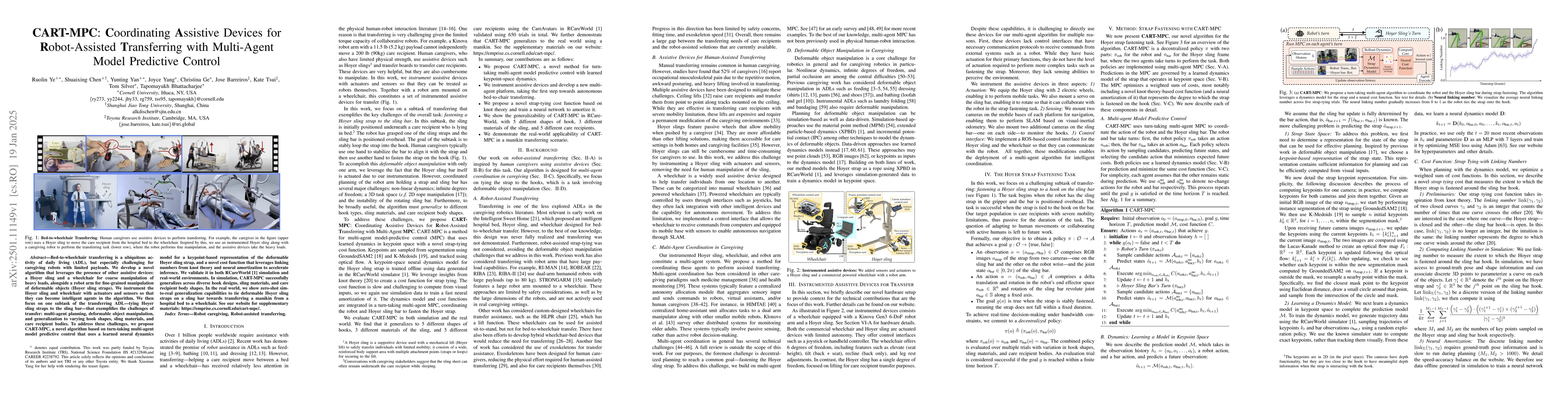 Thumbnail for CART-MPC: Coordinating Assistive Devices for Robot-Assisted Transferring
  with Multi-Agent Model Predictive Control