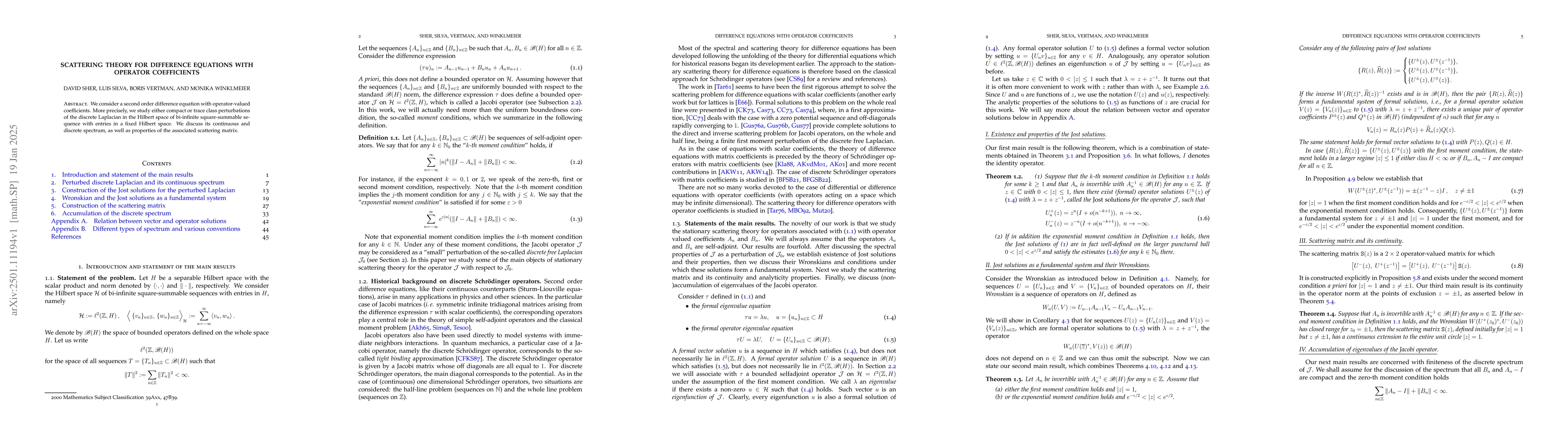 Thumbnail for Scattering theory for difference equations with operator coefficients