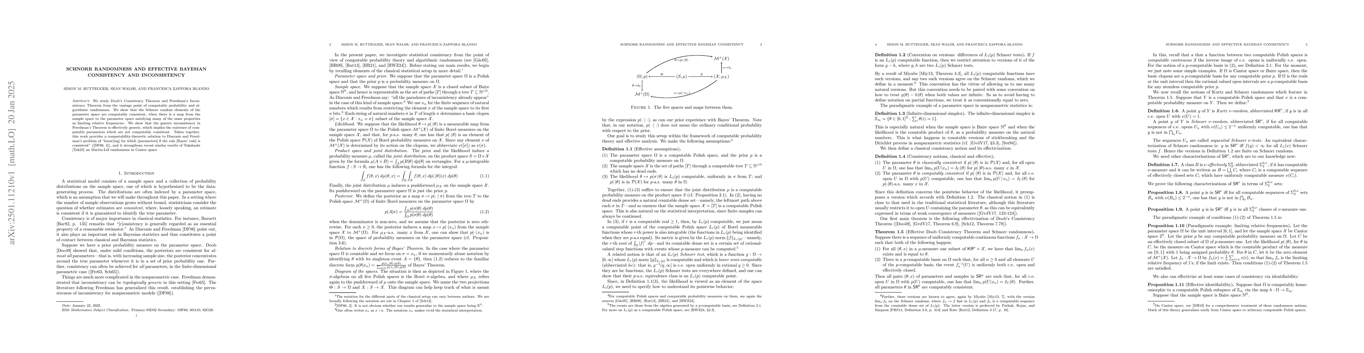 Thumbnail for Schnorr Randomness and Effective Bayesian Consistency and Inconsistency