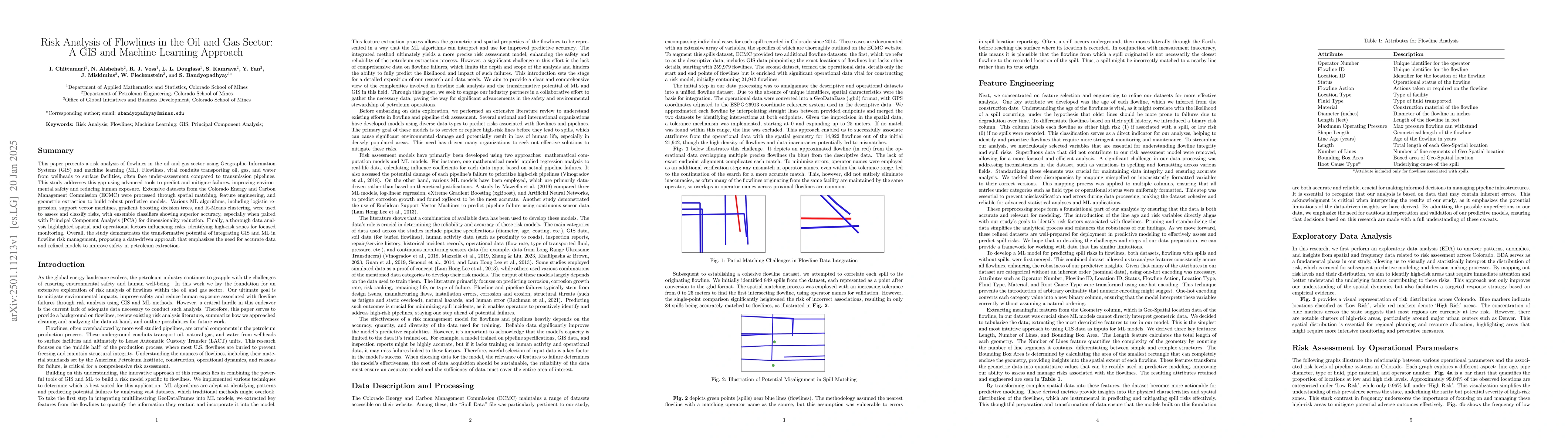Thumbnail for Risk Analysis of Flowlines in the Oil and Gas Sector: A GIS and Machine
  Learning Approach
