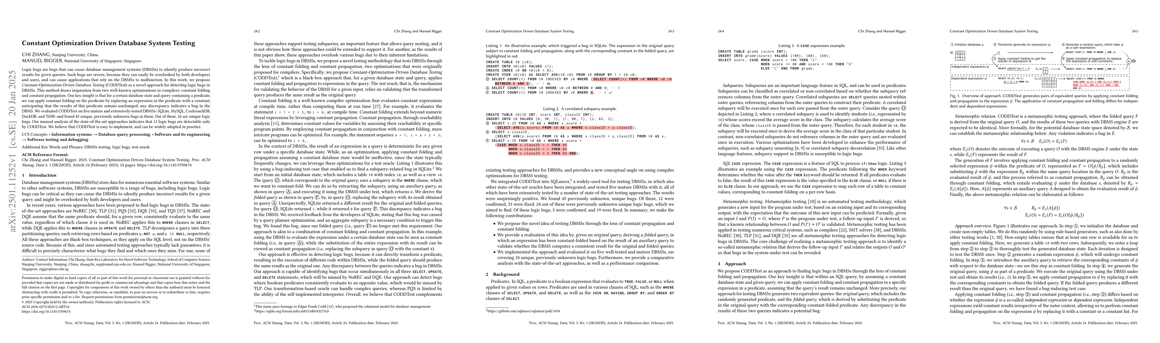 Thumbnail for Constant Optimization Driven Database System Testing