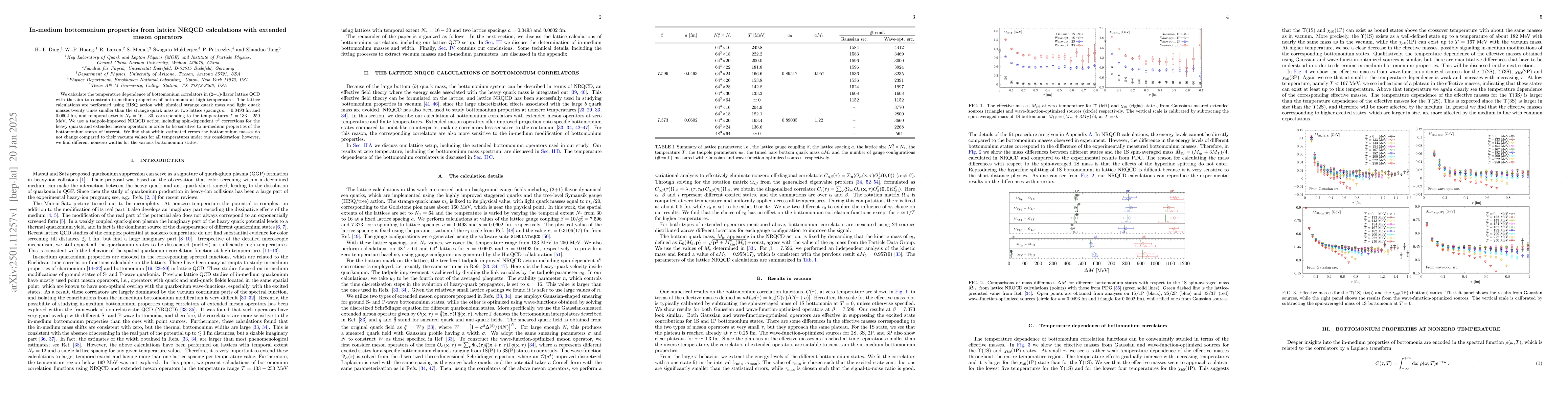 Thumbnail for In-medium bottomonium properties from lattice NRQCD calculations with
  extended meson operators
