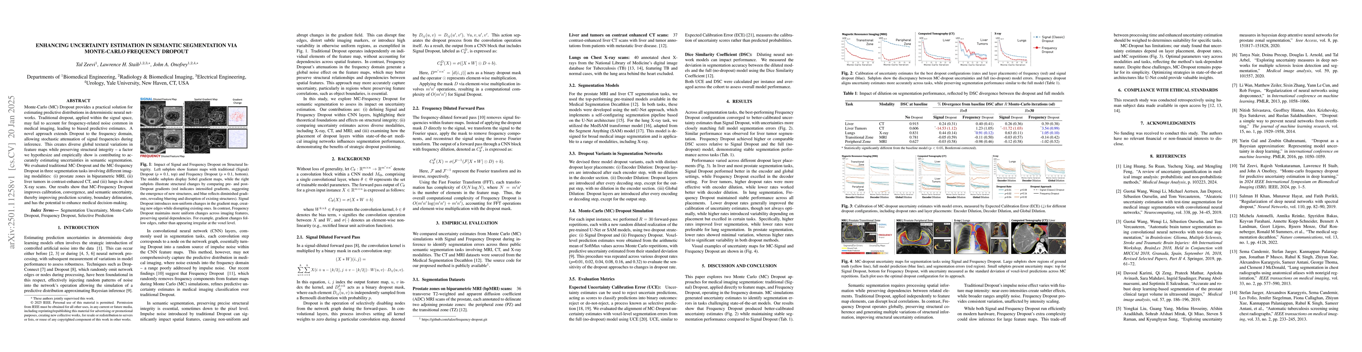 Thumbnail for Enhancing Uncertainty Estimation in Semantic Segmentation via
  Monte-Carlo Frequency Dropout
