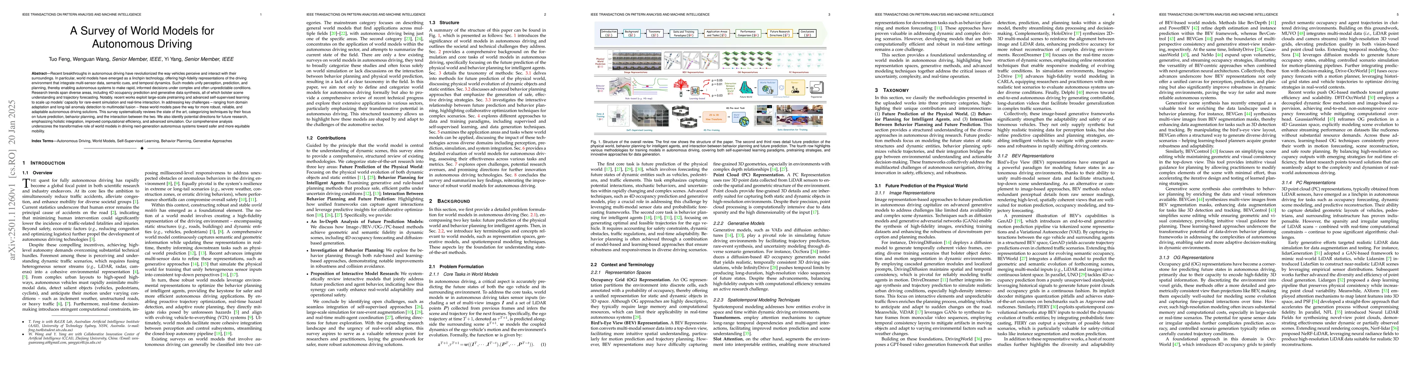 Thumbnail for A Survey of World Models for Autonomous Driving