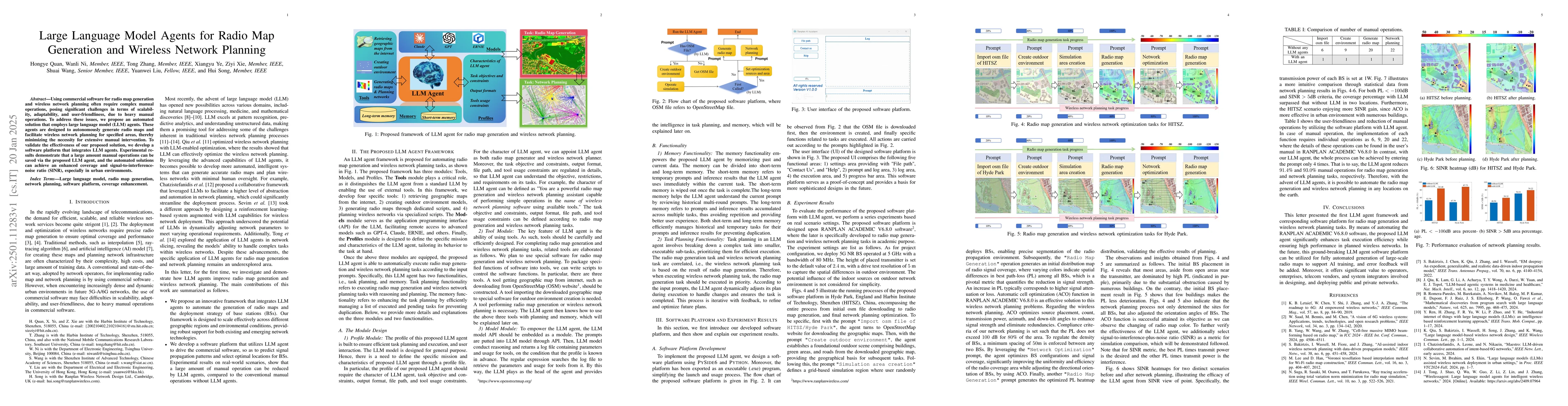 Thumbnail for Large Language Model Agents for Radio Map Generation and Wireless
  Network Planning